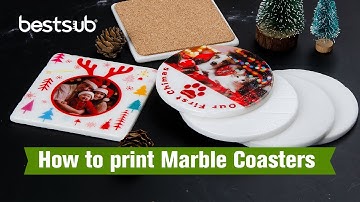 How to Print Sublimation Marble Coasters?