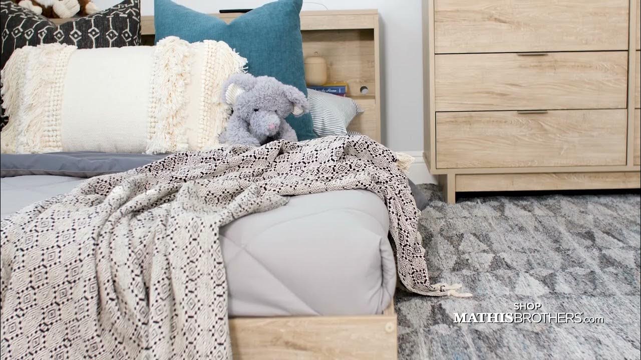 Oliah Full Bookcase Storage Bed YouTube