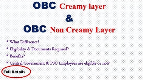 OBC Creamy & Non Creamy Layer Certificate | Full Details Explained | Rules Clarified