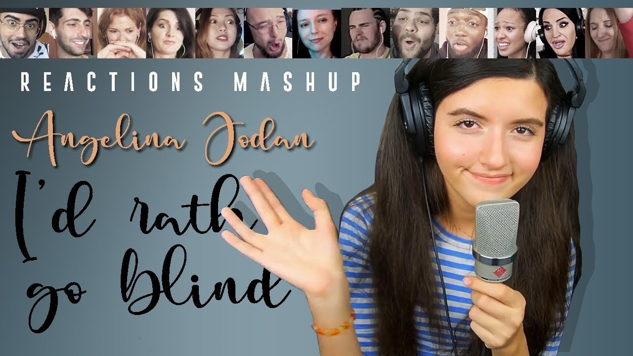 ANGELINA JORDAN I'd Rather Go Blind Etta James Cover REACTION MASHUP