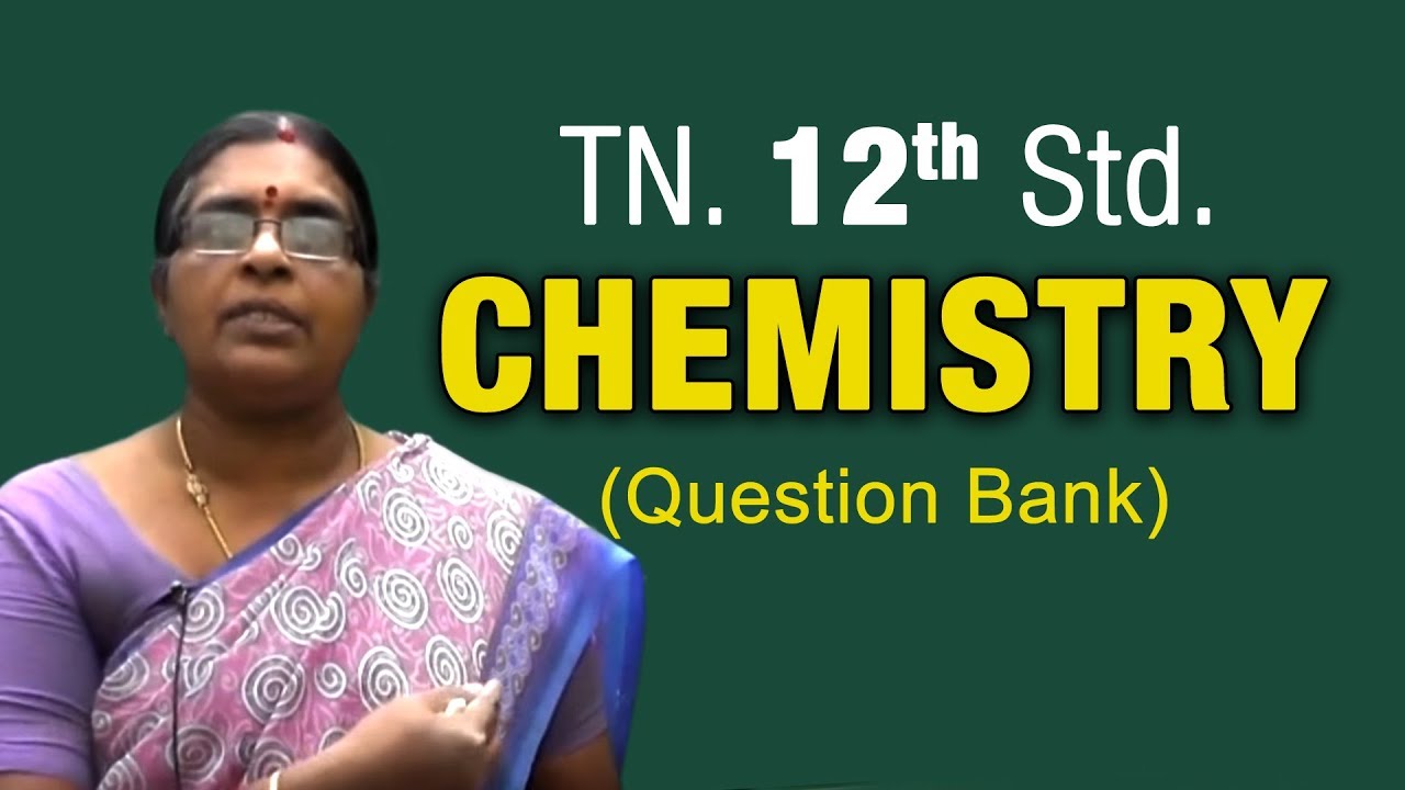 Tamil Nadu 12 Std Chemistry 12th Std Question Paper YouTube