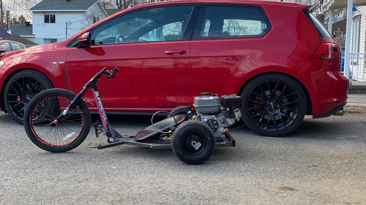 Motorized Drift Trike Part 2 New engine, Axle fix and rear brakes