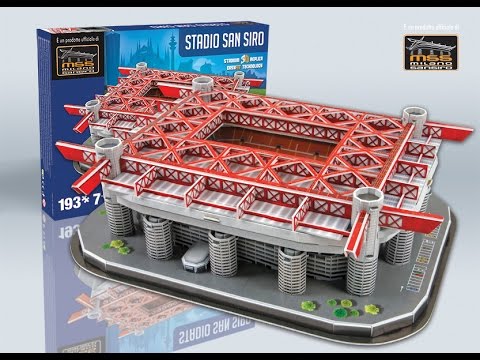 Puzzle Maquette du stade San Siro RED 86 pièces