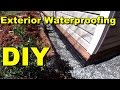 Exterior Waterproofing, Complete How To for Do It Yourself Homeowners, by Apple Drains