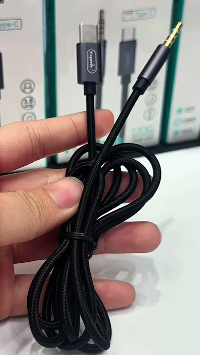 aux audio Type-C to 3.5mm.nylon cable. good quality