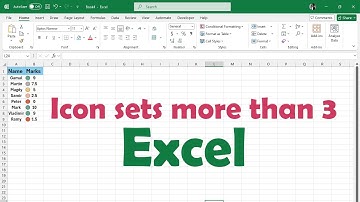 Excel conditional formatting icon sets more than 3