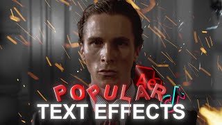 Popular Text Effects *TUTORIAL*