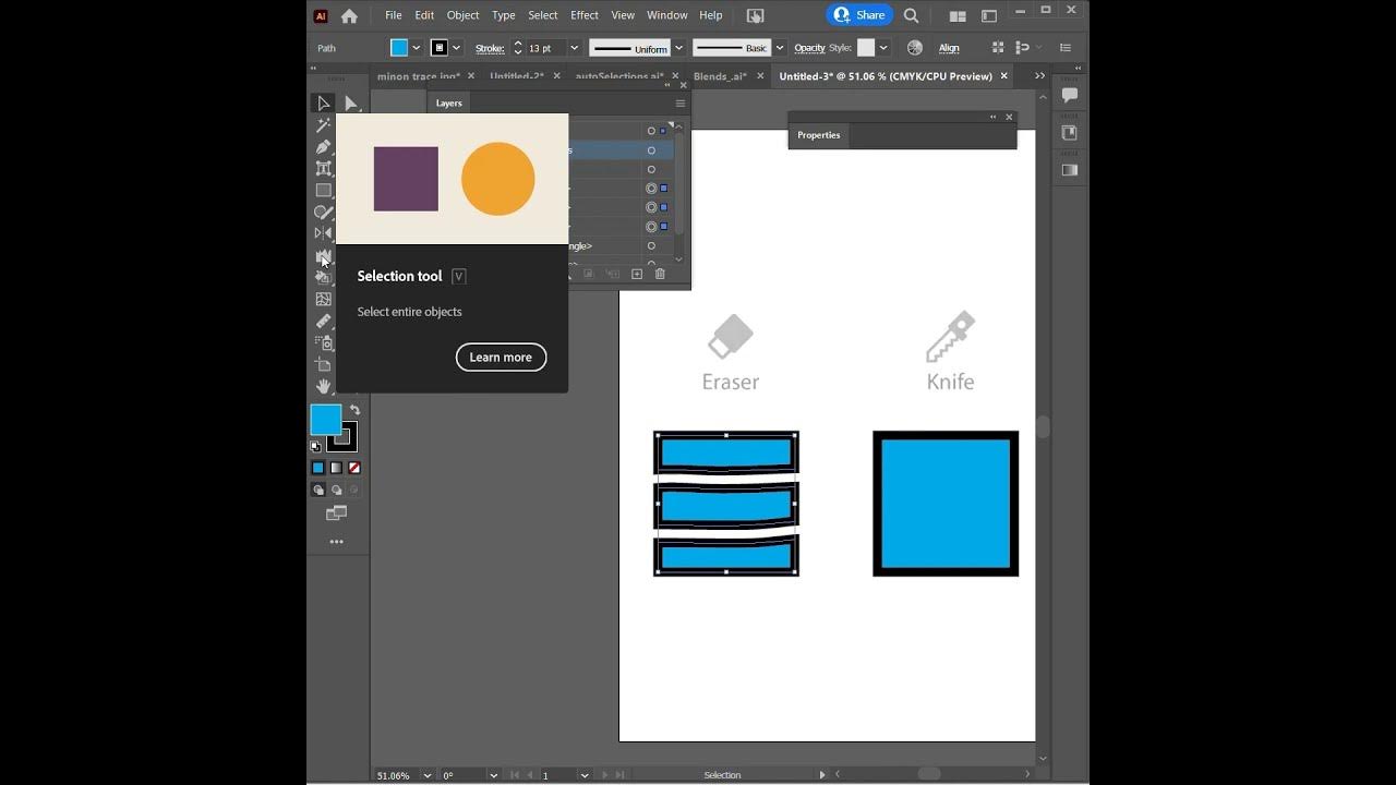 The Learnit Minute Illustrator Eraser Illustrator Shorts YouTube