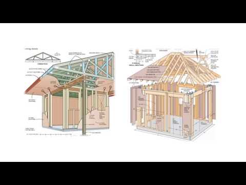 🔨Step By Step DIY Shed Plans-How To Build A Shed By Yourself In A Weekend-DIY Woodworking Projects