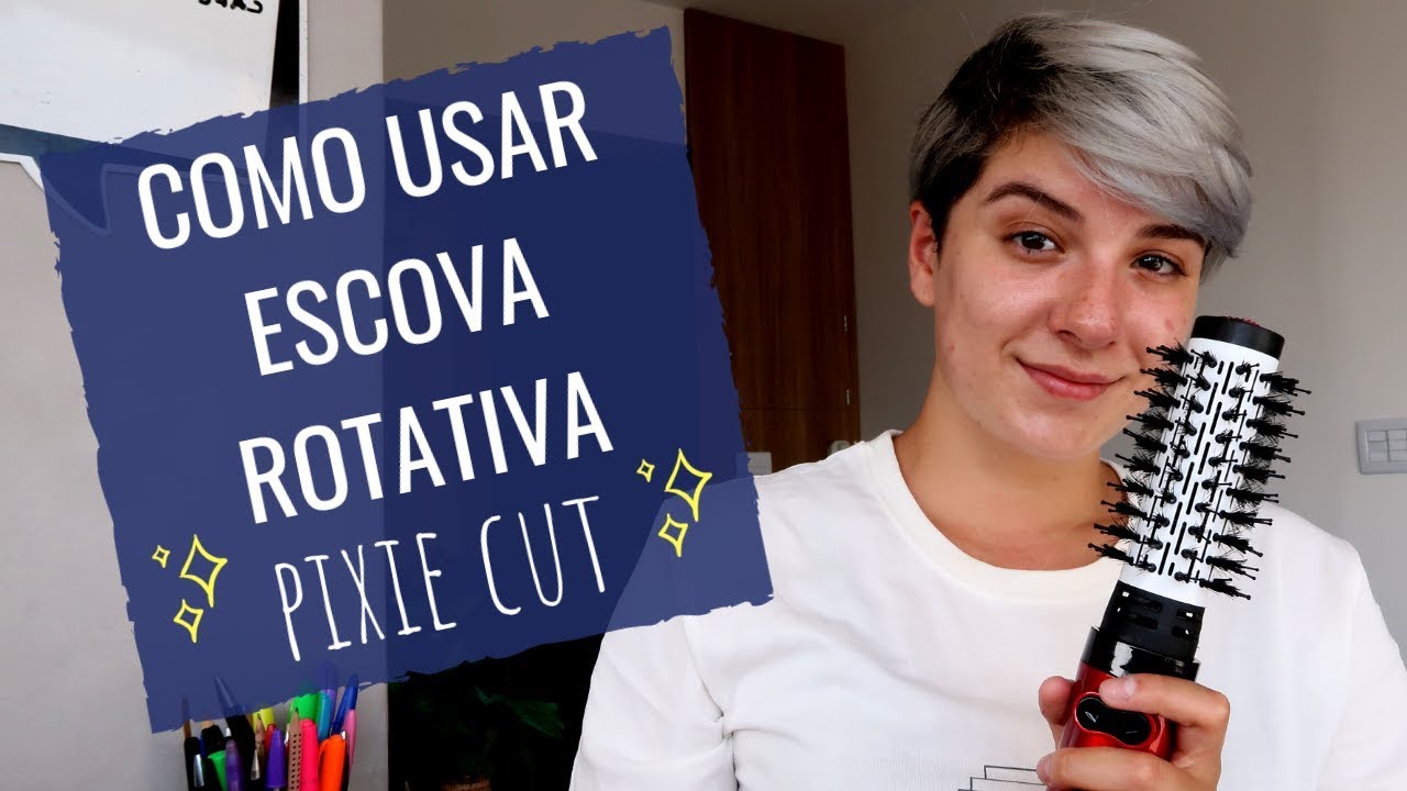 COMO USAR ESCOVA ROTATIVA NO CABELO CURTO?