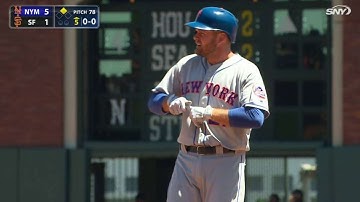 NYM@SF: Duda smacks an RBI double to left field