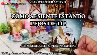 ✨Cómo se Siente estando Lejos de Ti ? 🙇🏻‍♂️💔 Almas Gemelas// Ex&#39;s 🔥 #tarot Interactivo✨