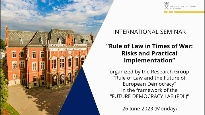 “Rule of Law in Times of War: Risks and Practical Implementation” - International Seminar 26.06.2023 - DayDayNews