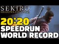 Sekiro Any% Speedrun in 20:20 (Former World Record)