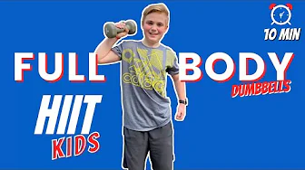 Kids Workout Full Body | Dumbbell Workout   4K