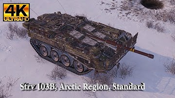 Strv 103B video in Ultra HD 4K World of Tanks Arctic Region, Standard Kolobanov