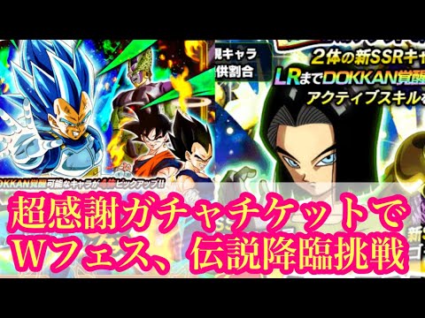 ドッカンバトル 超感謝ガチャチケットでwフェス 頂伝説降臨を引く Youtube ドッカンバトル 超感謝ガチャチケットでwフェス 頂伝説降臨を引く Youtube