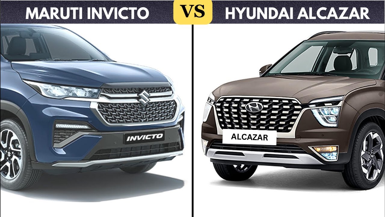Maruti Suzuki INvicto vs Hyundai Alcazar Detailed Comparison | Alcazar vs Invicto | Automobil