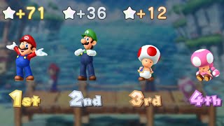 Mario Party 10 - Mario vs Luigi vs Toad vs Toadette - Chaos Castle