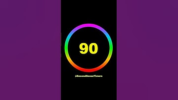 90 Seconds Countdown Timer with Soft Alarm 🕰️ #countdowntimers