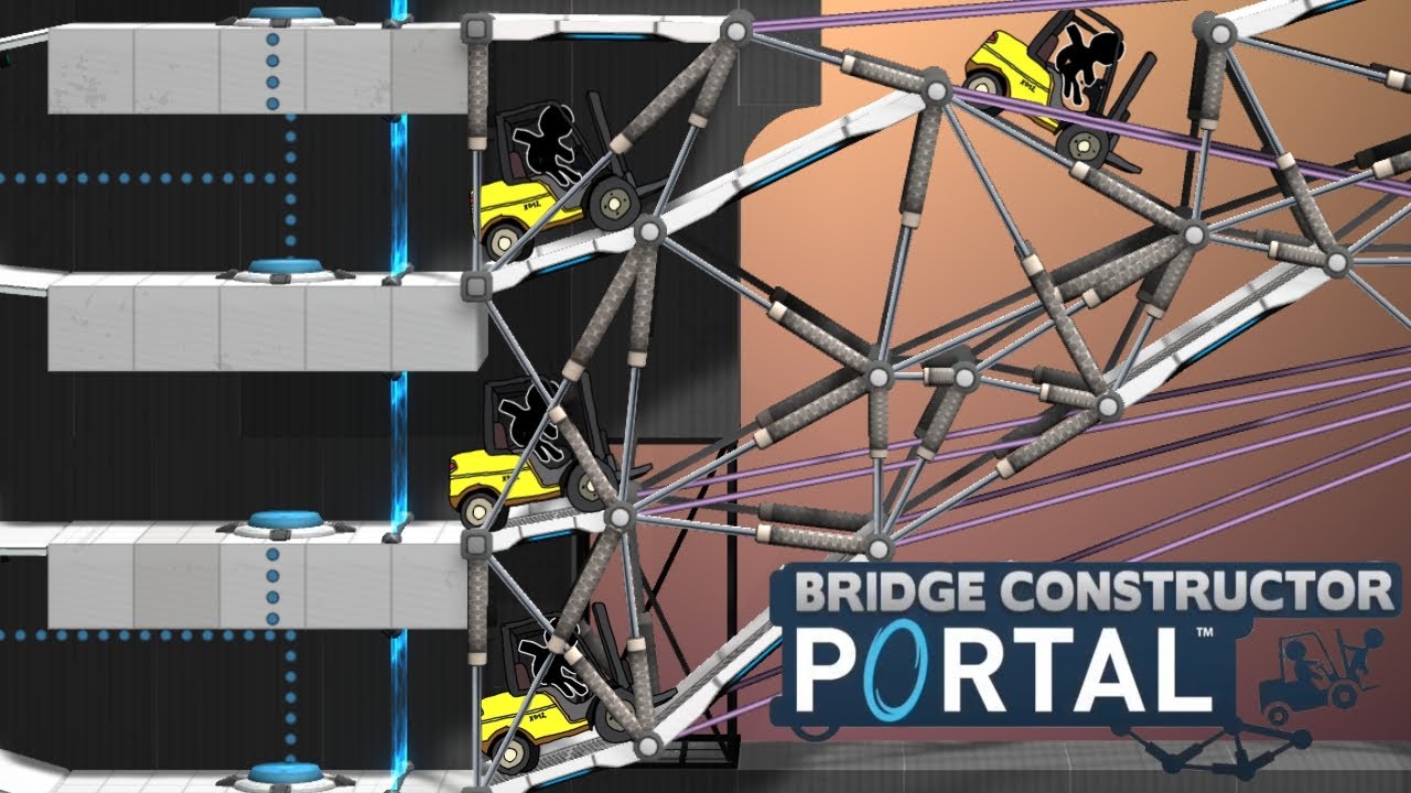 МАГИСТРАЛИ→прохождение Bridge Constructor Portal |11|