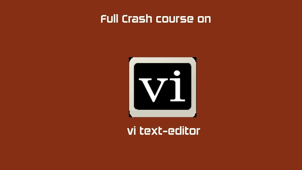 A Full Crash Course on VI Text Editor - YouTube