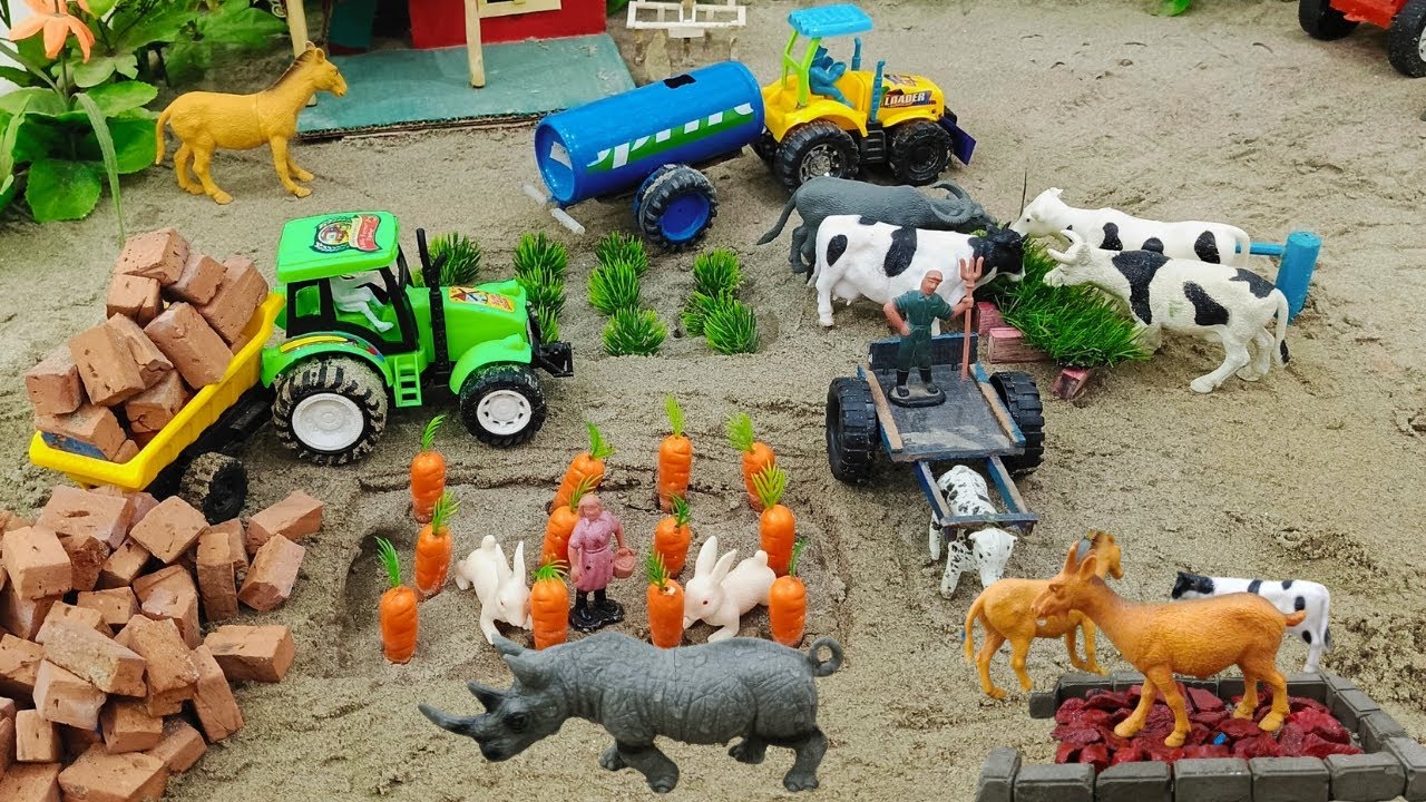 DIY Mini Tractor Making Real Concrete Bridge | Underground Home Pipe Science Project