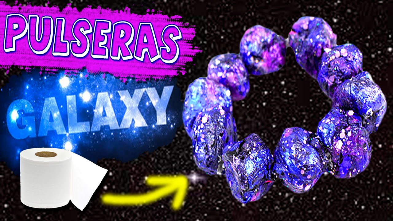 Pulseras de PAPEL higiénico * Brazaletes GALAXY manualidades de animales