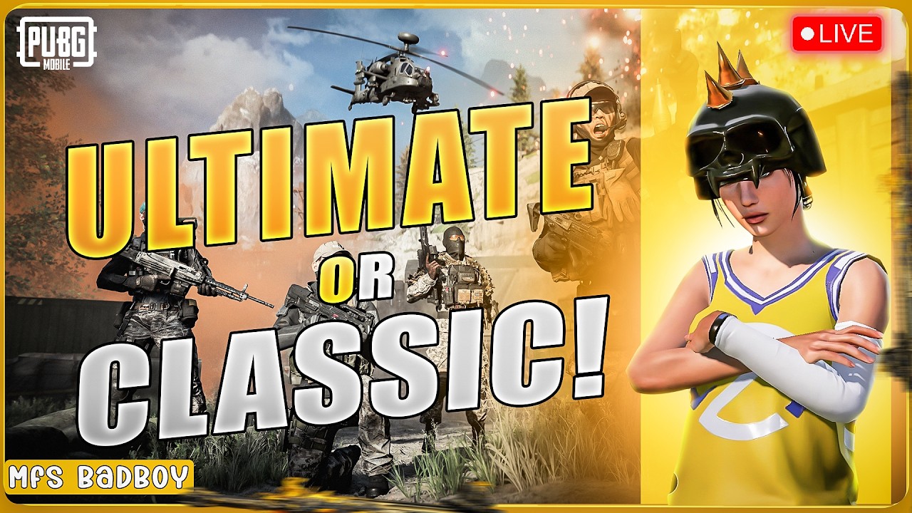 LIVE 🔥 Ultimate + Classic Rank Push 🔥 Double Mode Grind | PUBG Mobile/BGMI