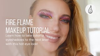 Fire Flame Eye Makeup