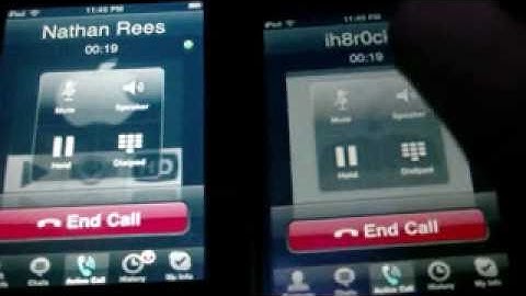 Make calls from an iPod Touch to a iPod Touch using skype