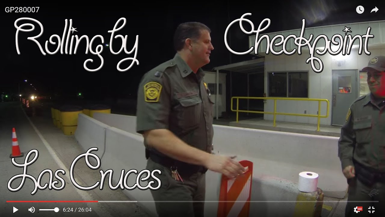 Rolling down the Checkpoint, US Border Patrol Dog Interrogation, Las