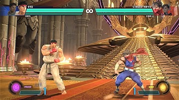 Ryu & Chris vs Strider Hiryu & Chun-Li (Hardest AI) - Marvel vs Capcom: Infinite