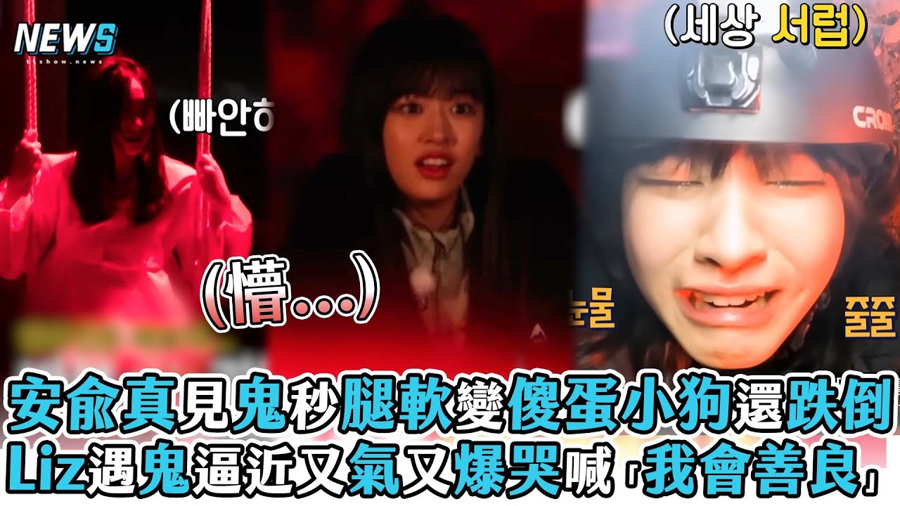 【IVE】安兪真見鬼秒腿軟變傻蛋小狗還跌倒 Liz遇鬼逼近又氣又爆哭喊「我會善良」
