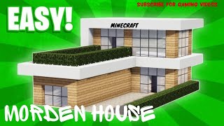 Minecraft: How to Build a Small Morden House Tutorial [Easy House Build 🏡]