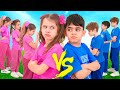 Boys vs Girls Challenge for kids with Eva and Friends