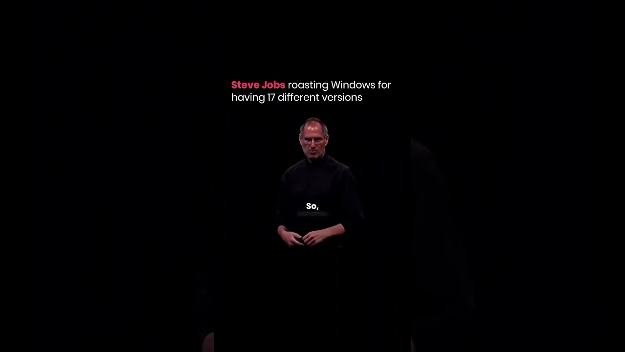 Steve Jobs roasting Windows #stevejobs #apple #microsoft