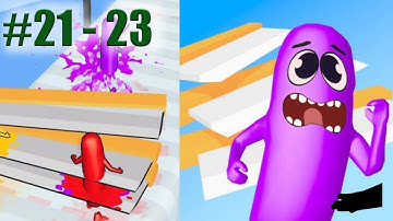 Wacky Run - Gameplay ( Level 21 - 23 )  Walkthrough