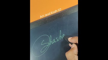 Shashank Sign Design | Art and Kraft 07 | #shorts