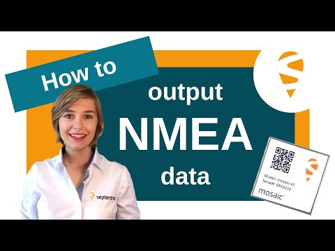 How to output NMEA data on the Septentrio mosaic receiver module