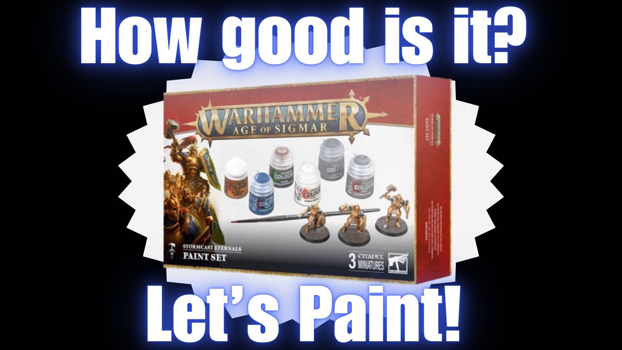 How well can I paint with just the Stormcast Eternals paint set? - YouTube