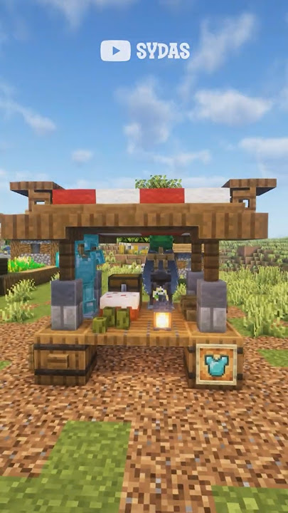 Easy Medieval Market #Shorts #minecraftshorts