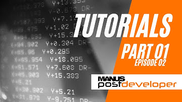 01/02: MANUSpostdeveloper Using Quick Post Processor Generation Wizard