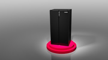 3D Side By Side Fridge Animation