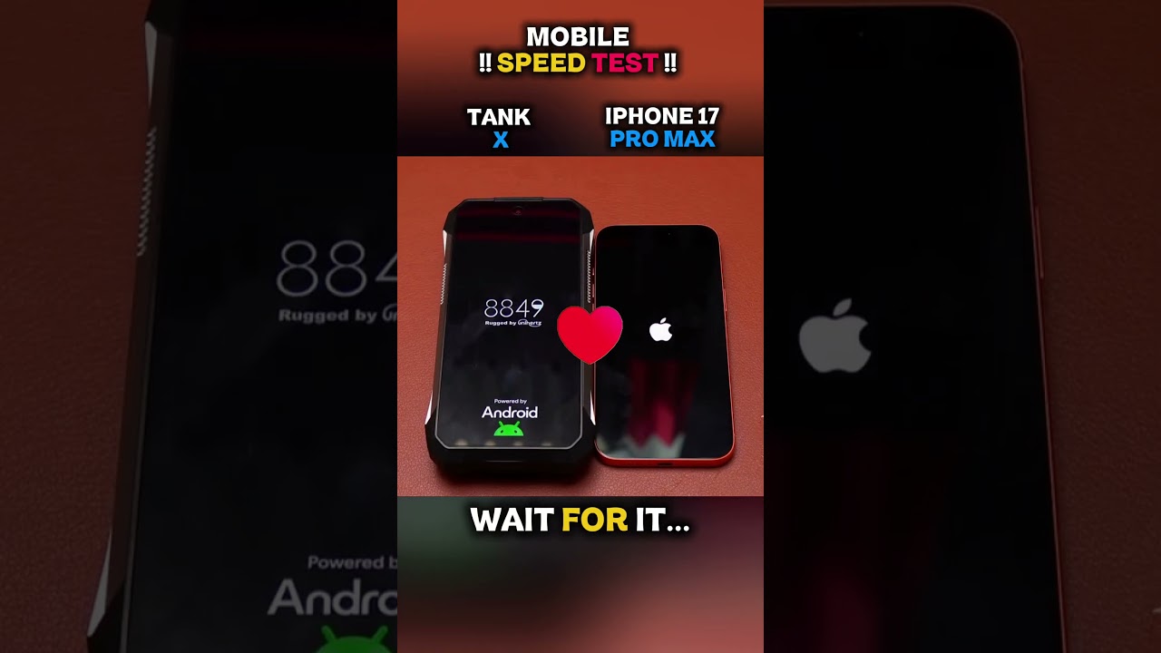 🥶🚀 TANK X VS IPHONE 17 PRO MAX SPEED TEST!!
