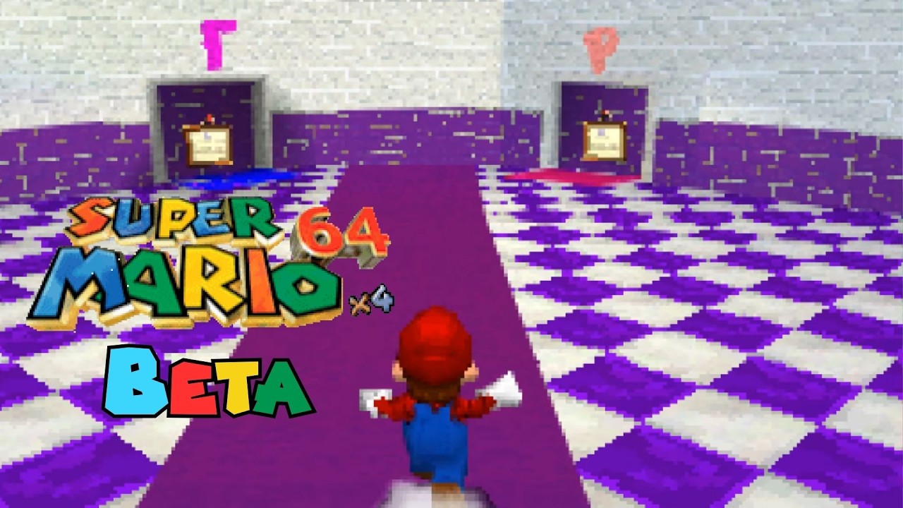 Super Mario 64 x4 (Project Build 2004) - Full Playthrough