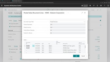 Business Central short video: Get Posted Document Lines to Reverse in Sales Credit Memo