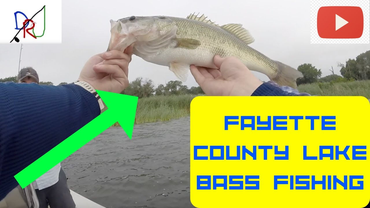 Bass Fishing on Fayette County Lake (NICE BASS!)