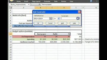 Using Solver to Solve for Multiple Variables