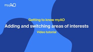 Feature highlight - Adding and switching areas of interests on myAO screenshot 2
